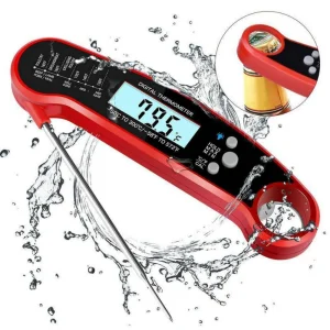 Foldable BBQ Meat Grill Thermometer LCD Display