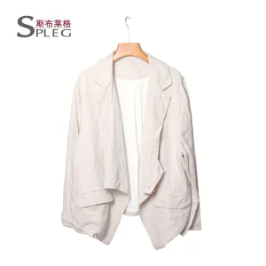 100% Vestuário Personalizado em Linho para Mulheres Roupas da Moda Vestido Feminino Casaco de Linho
