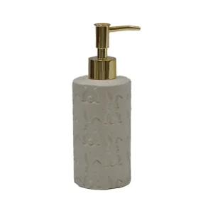 ODM Rabbit Intaglio Stoneware Soap Dispenser – 300ml Ceramic Hand Wash Bottle with Sunken Carving Design | Farmhouse & Cottagecore Bath Decor Manufacturer, Factory