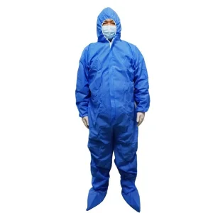 Disposable Protective Coverall with Hood, Elastic Cuff for Spray Painting Cleaning