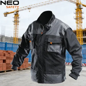 Chaqueta de trabajo multi-bolsillos para exteriores de fábrica, ropa industrial protectora de moda para hombres