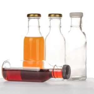 Factory Price 150ml 250ml 350ml Frosted Unique Milk Botella De Vidrio for Juice