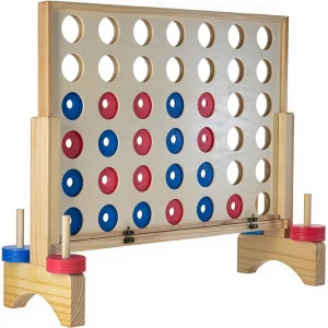 Childrens Wooden Connect Four Game