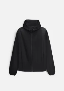 Black Smart Foldable Ultra Light Windproof Parka Jacket Outerwear