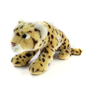 Wholesale Custom Plush Stufed Animal Simulated Leopard Toy for Kids