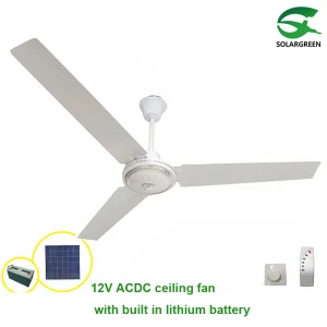 48' 56' Inch Acdc on Grid Remote Control Solar Ceiling Fan