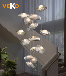 VEKO Glass Chandelier
