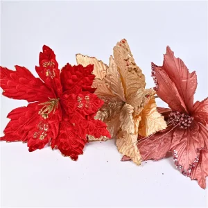 Wholesale Glittery Velvet Multicolor Artificial Flowers