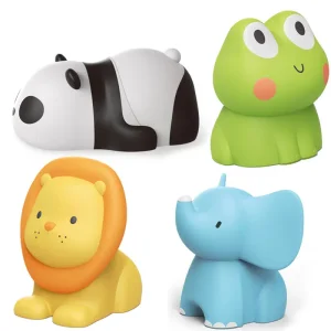 Nova Chegada Brinquedo de Banho de Silicone Macio para Bebês com Animais de Desenho Animado Fofo
