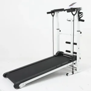 Compact Foldable Home Gym Manual Treadmill with LCD Display