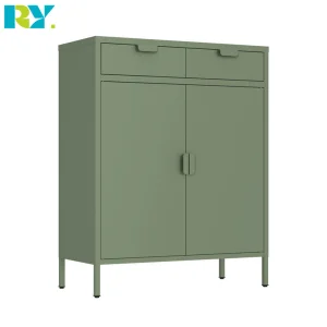 French-Style Classical Metal Dresser Living Room Storage Cabinet Adjustable Height Modern Eco-Friendly with Storage Unit Space