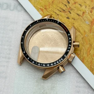 Rose Gold Stainless Steel Watch Case Bezel