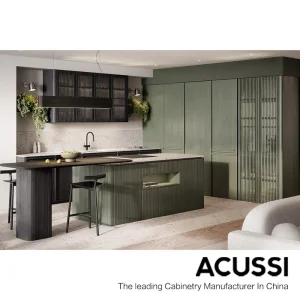 Smooth Surface Environmentally Friendly Paint Finish High Gloss Lacquer Kitchen Cabinets for Community Shared Kitchens