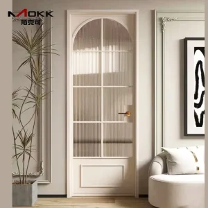 Anti-Corrosion Custom French Retro Style Aluminum Alloy Metal Profile Glass Doors