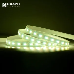 High CRI95 RGB+CCT SMD5050 60 LEDs/M, 22W/M, Tunable White &amp; RGB Combined, IP65, Sanan Chip Flex Strip