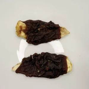 Bocadillos para mascotas de envoltura de pato saludable con oreja de conejo para todas las razas