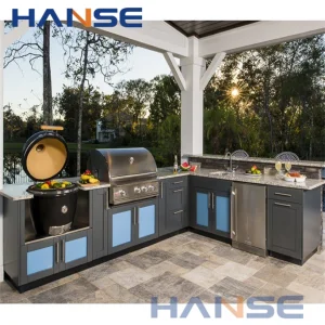 Venta Caliente Casa Moderna Diseño Jardín BBQ Modular Metal 304 Acero Inoxidable Aluminio Cocina Exterior Gabinete