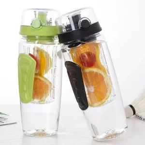 Hot Sales BPA Free Lemon Juice Make Bottle Fruit Infusion Water Bottle with Fruit Infuser and Flip Lid Water Bottle Tea Infuser