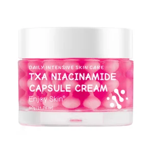 Korean Private Label Refines Uneven Skintone And Texture Moisturizing Whitening TXA+Niacinamide Capsule Cream And Face Serum