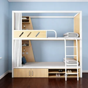 Best-Selling Modern Design Steel-Wood Bunk Beds for Bedrooms Dormitories Apartments or Hotels Worldwide