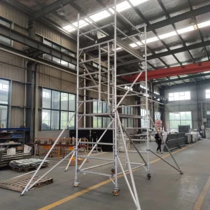 Cheap Mini Mobile Stairs Aluminum Scaffolding Portable Aluminium Folding Scaffolding Tower Mobile Scaffold