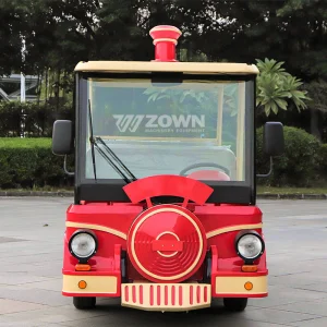 Cartoon-style Bus Transportation Multi-Row Electric Sightseeing Bus for Factory-Direct Sales Scenic Area