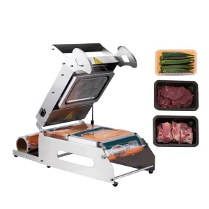 Fast Food Meal Plastic Container Sealing Machine