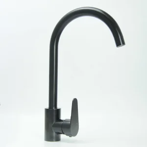 Stainless steel kitchen faucet