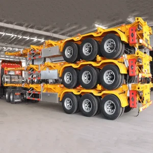 40Ft Tri Axle Container Skeleton Trailer
