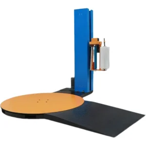 Automatic Pallet Stretch Wrapping Machine For Factory Warehouse With Self-Weighing Scale