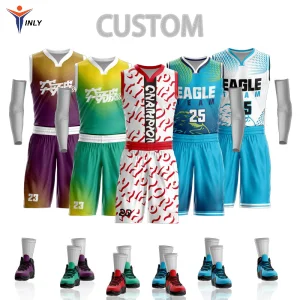 Uniforme de Basquete Personalizado por Atacado Sublimação Roupas de Equipe de Basquete