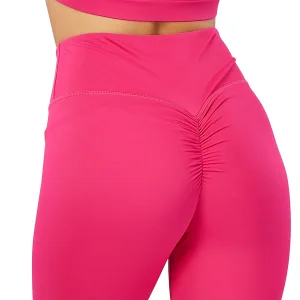 JIEJIN OEM&amp;ODM V Cut Squat Proof Gym High-Waisted Hip Lift Peach Exercise Yoga Leggings