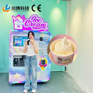Vending Machine for Startup Multiple Payment Coin Cash Payment Automatic Double-cylinder Ice Cream Vending Machine