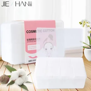 Factory 1000Pcs Makeup Remover Cotton Pads Premium Soft Facial Puff Disposable Face Pads for Daily Care Nails Makeup Facial Puff