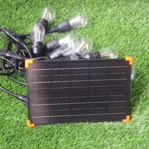 Hanging Wire Solar Panel Garden String Lights