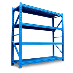 4 Layers 2000*600*2000mm Adjustable 200-500kg Storage Heavy Duty Shelves Long-span Racking for Warehouse