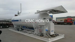 ASME Standard 10 Tonnes 20 Cbm LPG Loading Tank Skid for Nigeria