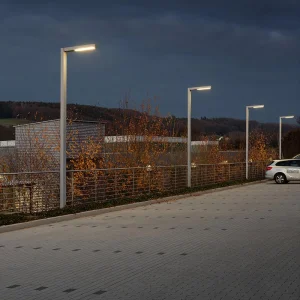 Solar Street Light Villa Square Garden Pole Light Outdoor Post Top LED