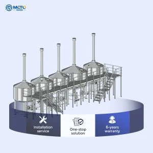 Commercial Brewery Equipment 2500L 3000L 5000L Industrial Beer Brewery Machine Brewery Plant Beer Brewing Equipment with Fermentation Tank