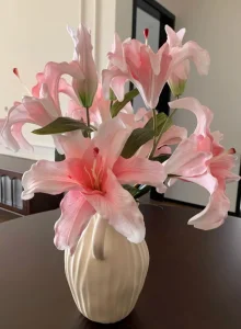 Pink Lily Vase