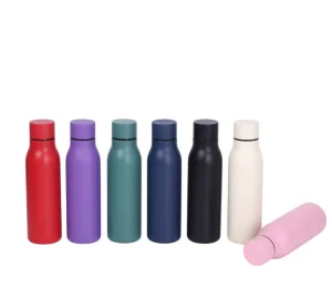 Customized Stainless Steel Double Wall Vacuum Flask Bottle Narrow Mouth 500ml 650ml Sports Fitness Flask Water Bottle