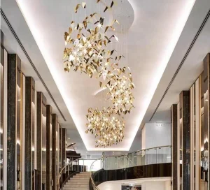 Luxury Gold Metal Art Chandelier Kenya