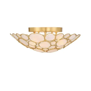 Elegant Crystal Bead Shell Ceiling Light