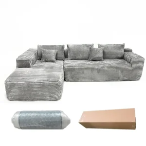 Modular compression sectional sofa