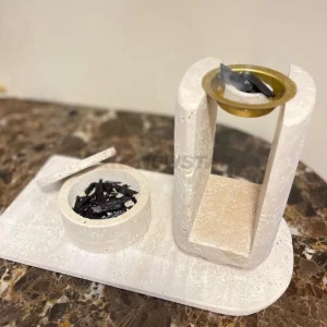 Travertine Incense Burners