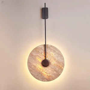 Wabi-Sabi Travertine Yellow Cave Wall Lamp