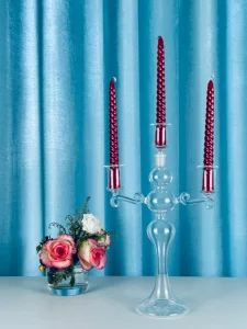 Handmade High Borosilicate Glass Candle Holder for Elegant Home Decor by Newauto
