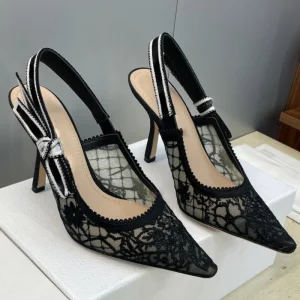 Sandalias de tacón tejidas