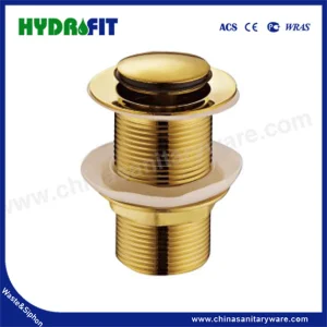 Factory Bathroom Kitchen Brass Zinc Stainless Steel Wash Basin Pop-up Click Clack Rotating Plug 1 1/4" 1 1/2" Chrome Brushed Overflow Drain Waste (BW1073)