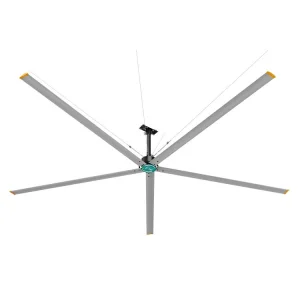 12 Ft 3.6M Industrial HVLS Ceiling Fan with 220V Motor High Volume Low Speed Ventilation for Better Airflow